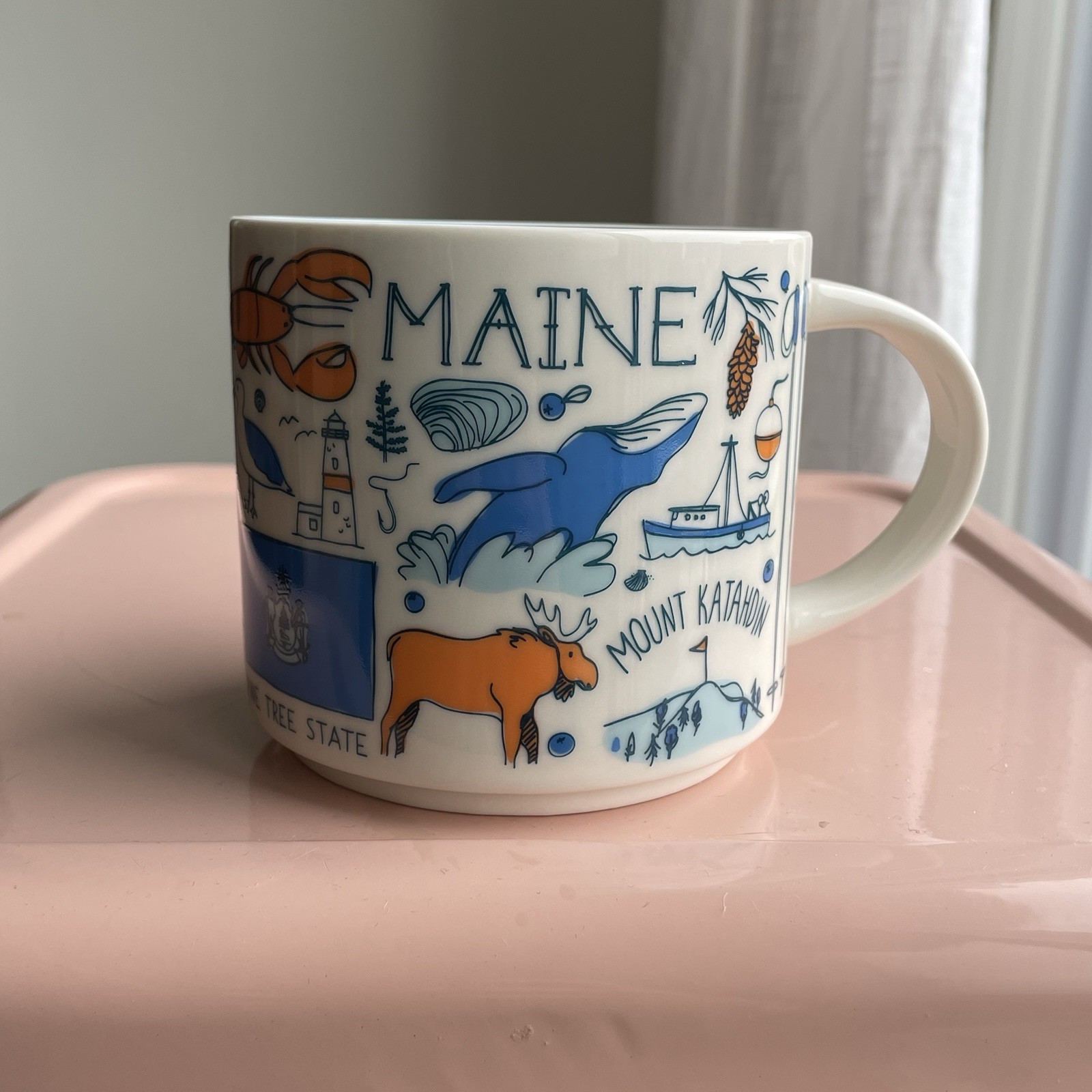 Starbucks Mug Been There Series MAINE 2018 Full Size 14oz Across The Globe EUC