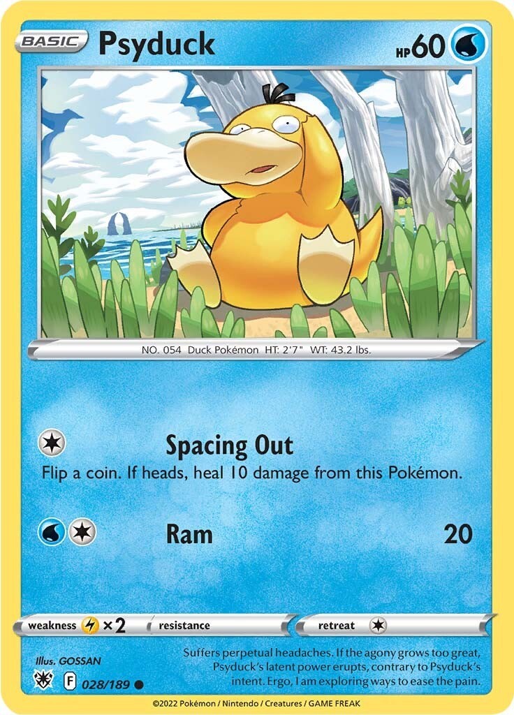 Psyduck : SWSH10 - 028/189 Near Mint Psyduck : SWSH10 - 028/189 Near Mint