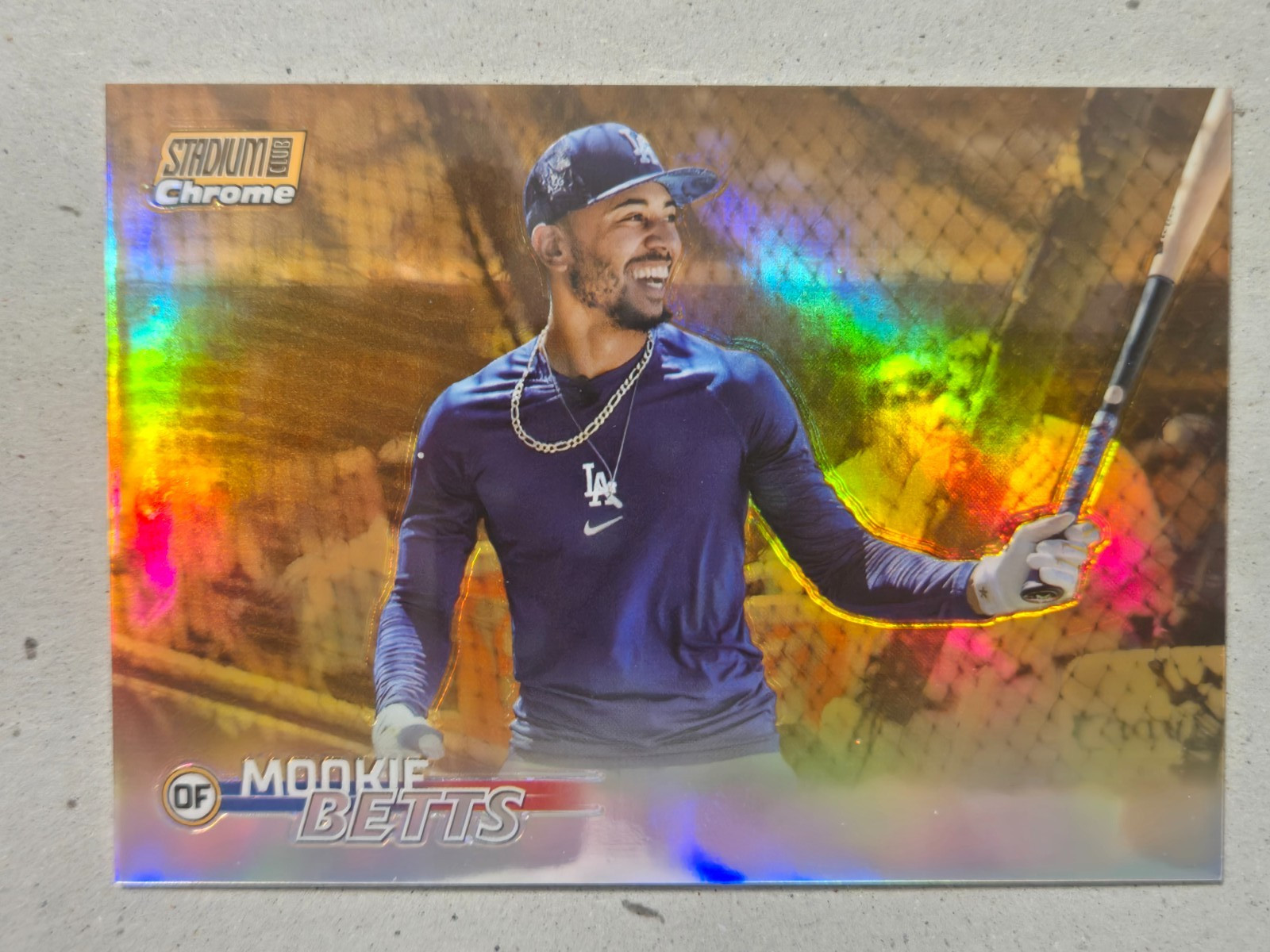 2023 Stadium Club Chrome Orange Refractors #286 Mookie Betts Dodgers /99