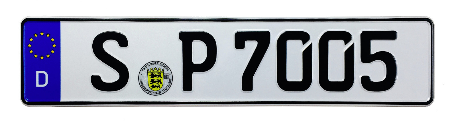 Porsche Stuttgart Front German License Plate