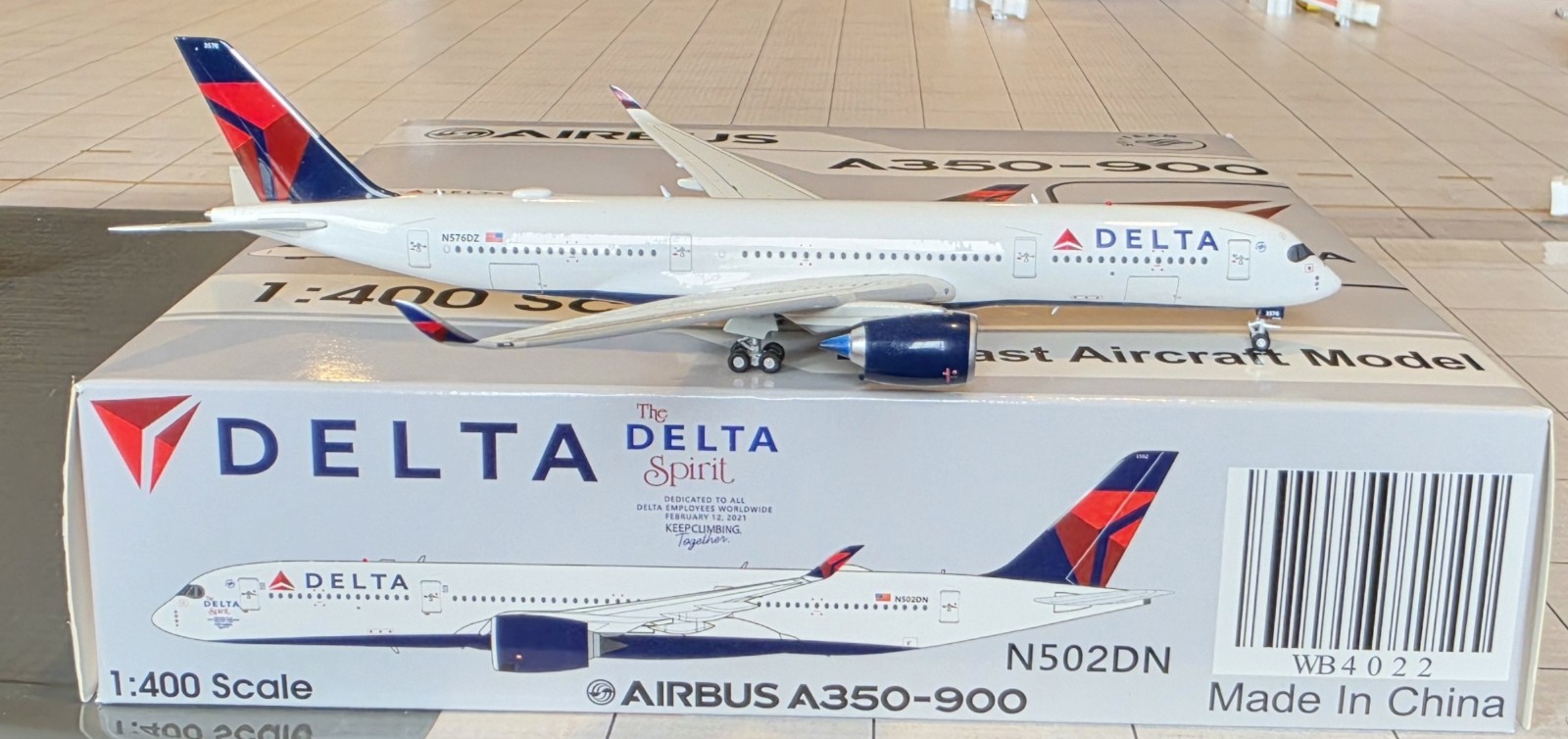 DELTA AIRLINES A350-900 1/400 JC WINGS N576DZ
