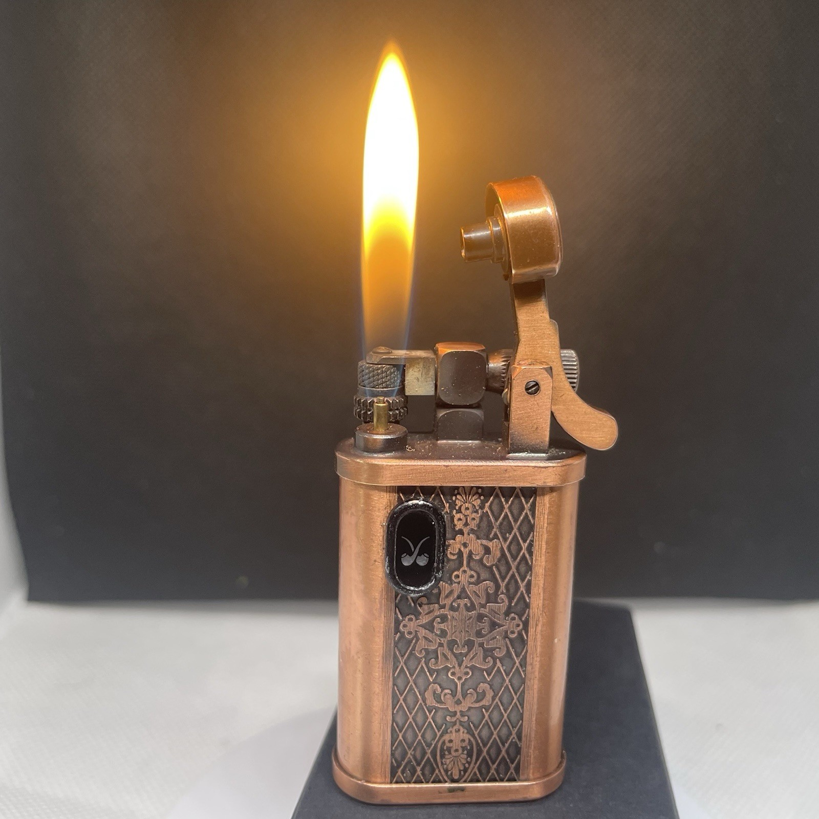Vintage Working Win 57P Pipe/cigar Lighter Japan Serviced Duo Flame