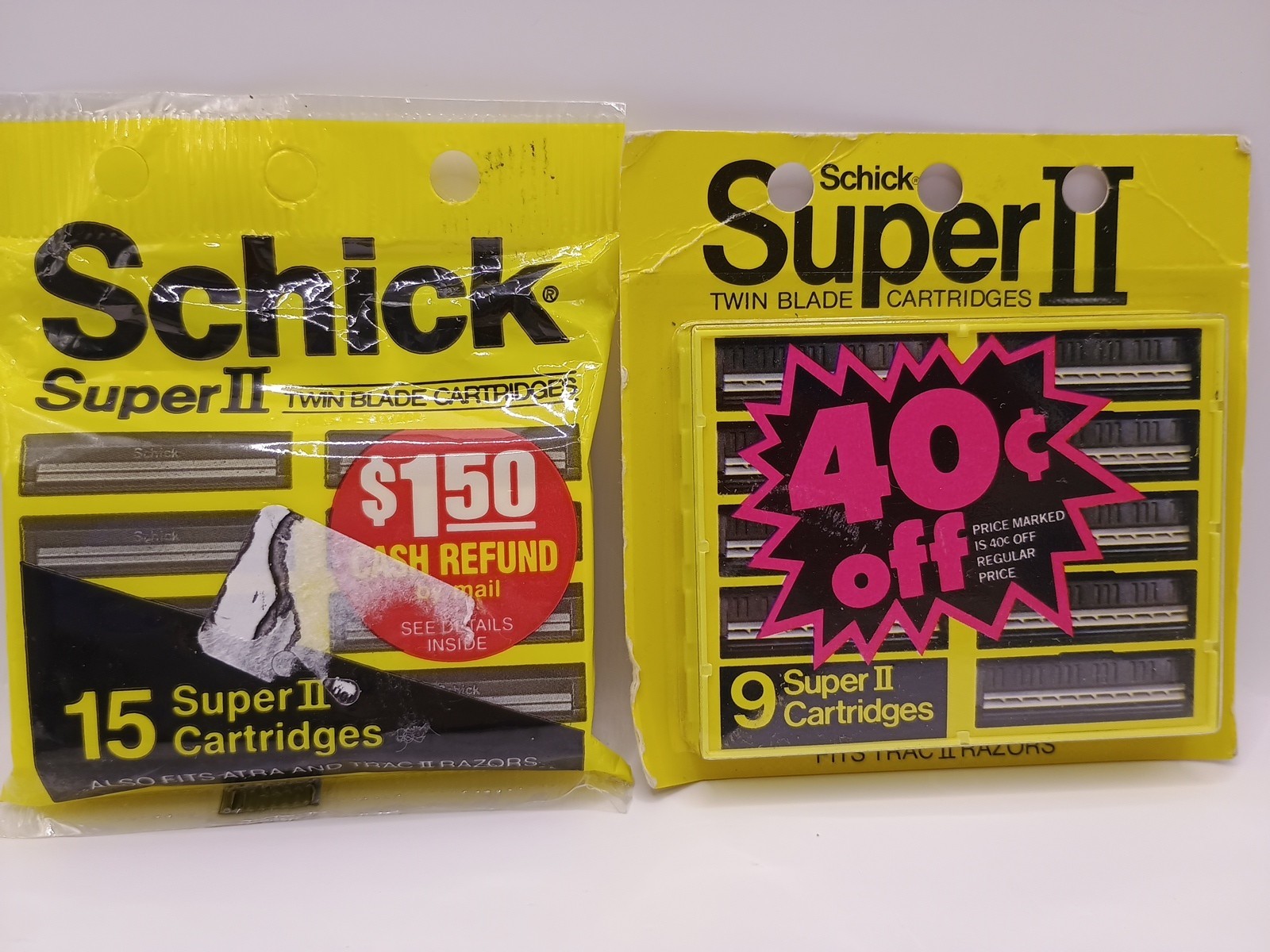 Vtg Schick Super II Twin Blade Mens Razor Cartridges 24 Total Vtg Schick Super II Twin Blade Mens Razor Cartridges 24 Total