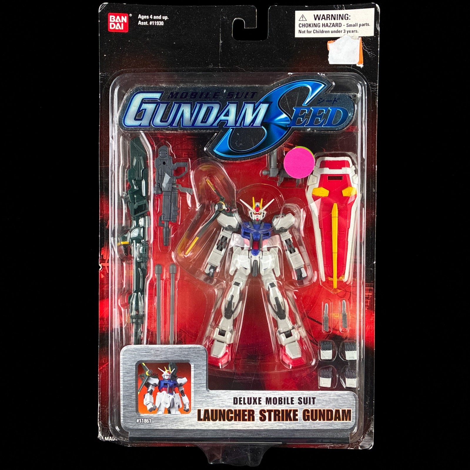 2004 Bandai Mobile Suit in Action Deluxe Launcher Strike Gundam Mecha Figure