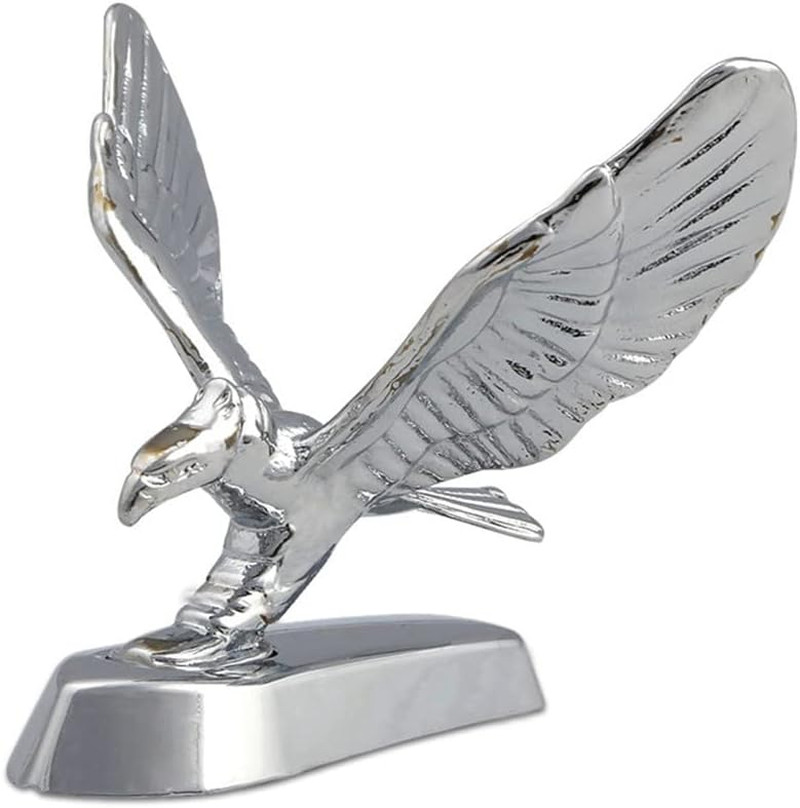 Flying Eagle Hood Ornament Sticker Birds Logo Fits Car 3D Stand Hood Bonnet
