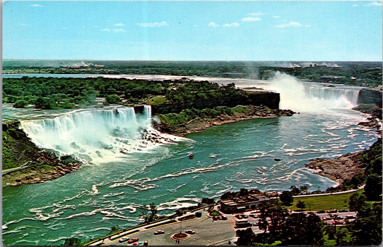 Niagara Falls General View from Oneida Tower Vintage Postcard 5P21-15