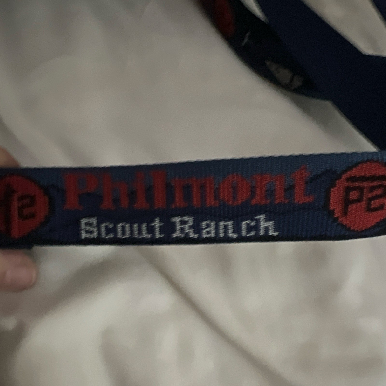 Bison Adventure Wear Philmont Scout Ranch Web Belt Boy Scouts XL Blue/Red