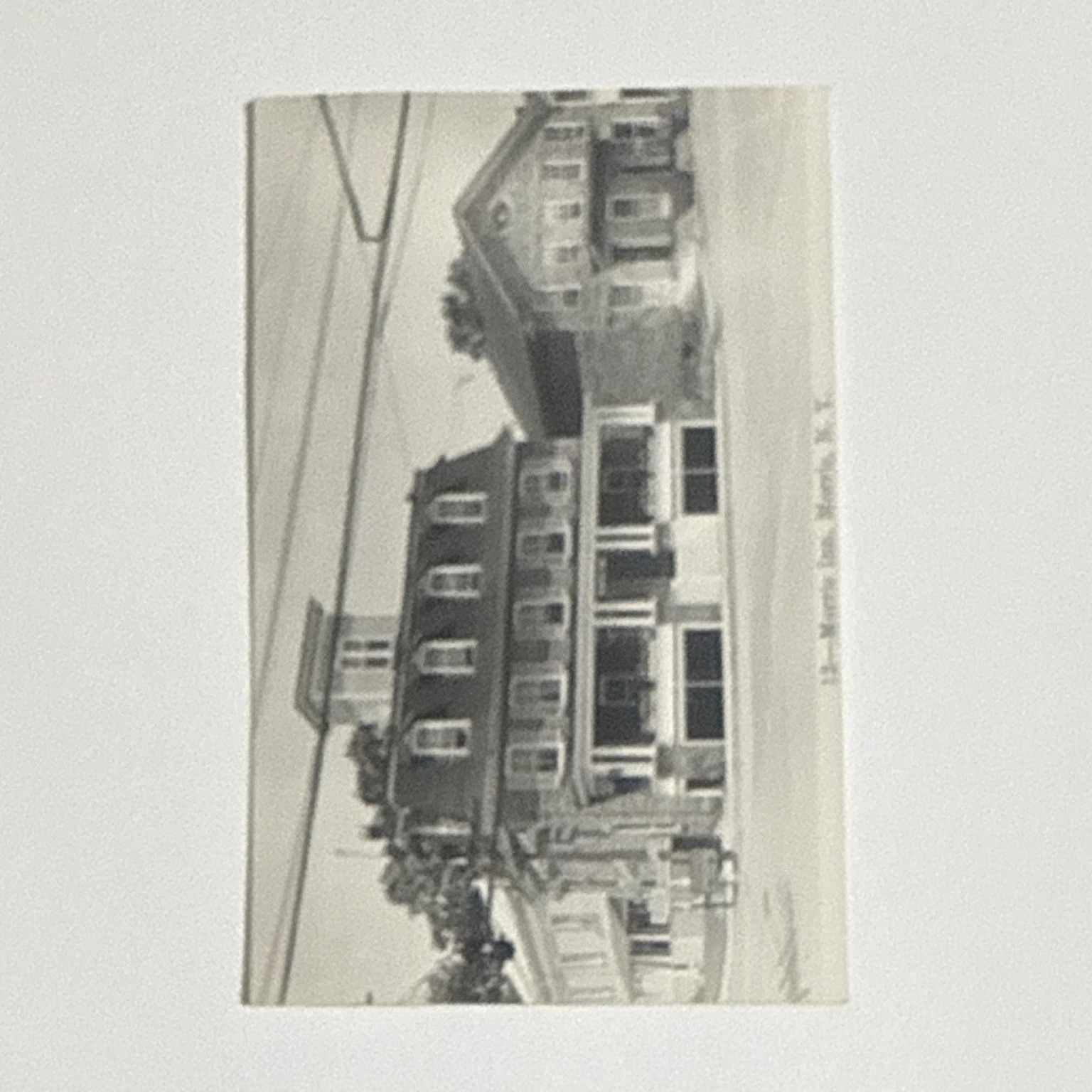 Vintage Postcard Black & White Building Exterior Street Scene Unposted Divided Vintage Postcard Black & White Building Exterior Street Scene Unposted Divided