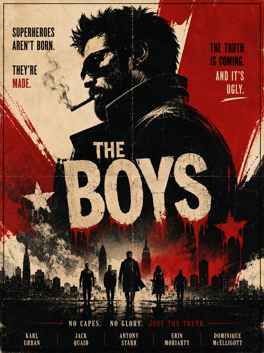 The Boys Tv show cool Original design Poster Repro Print Poster apron 13x19