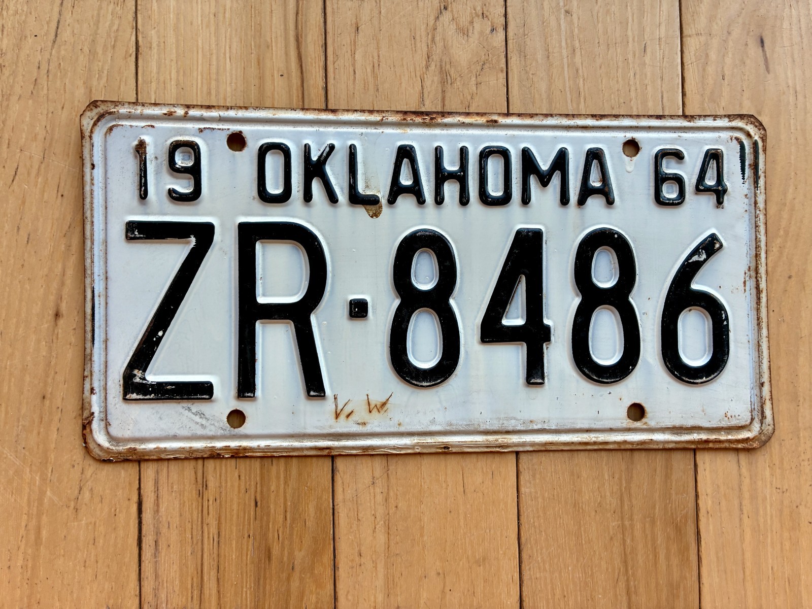 1964 Oklahoma License Plate
