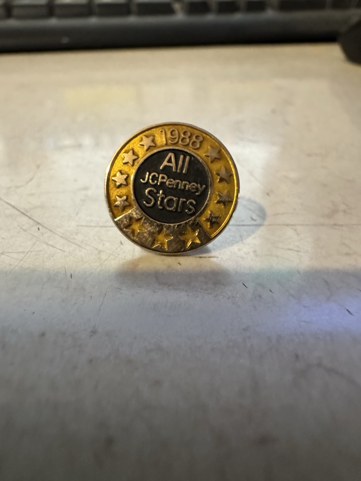 Vintage 1988 JC Penney All Stars Lapel Pin 1/5 10k Gold