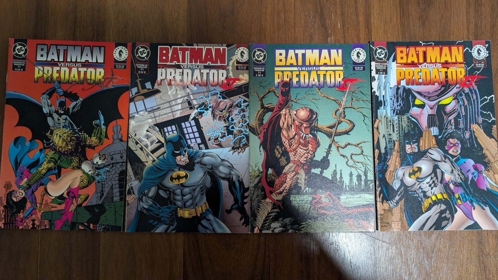Batman versus predator ll1-4 Complete set