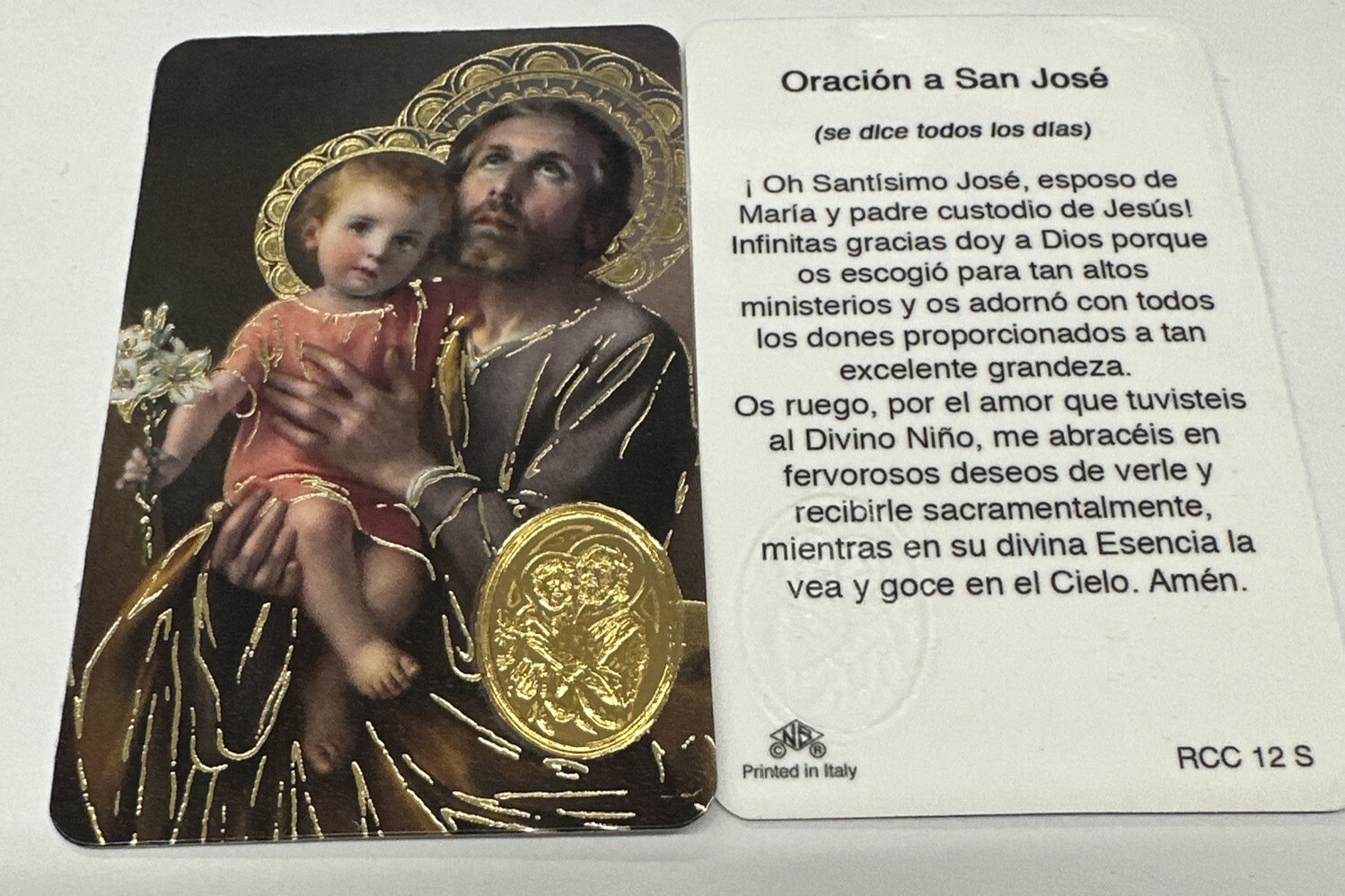 Oracion A San Jose Laminated Prayer Cards Pack of 25  Español