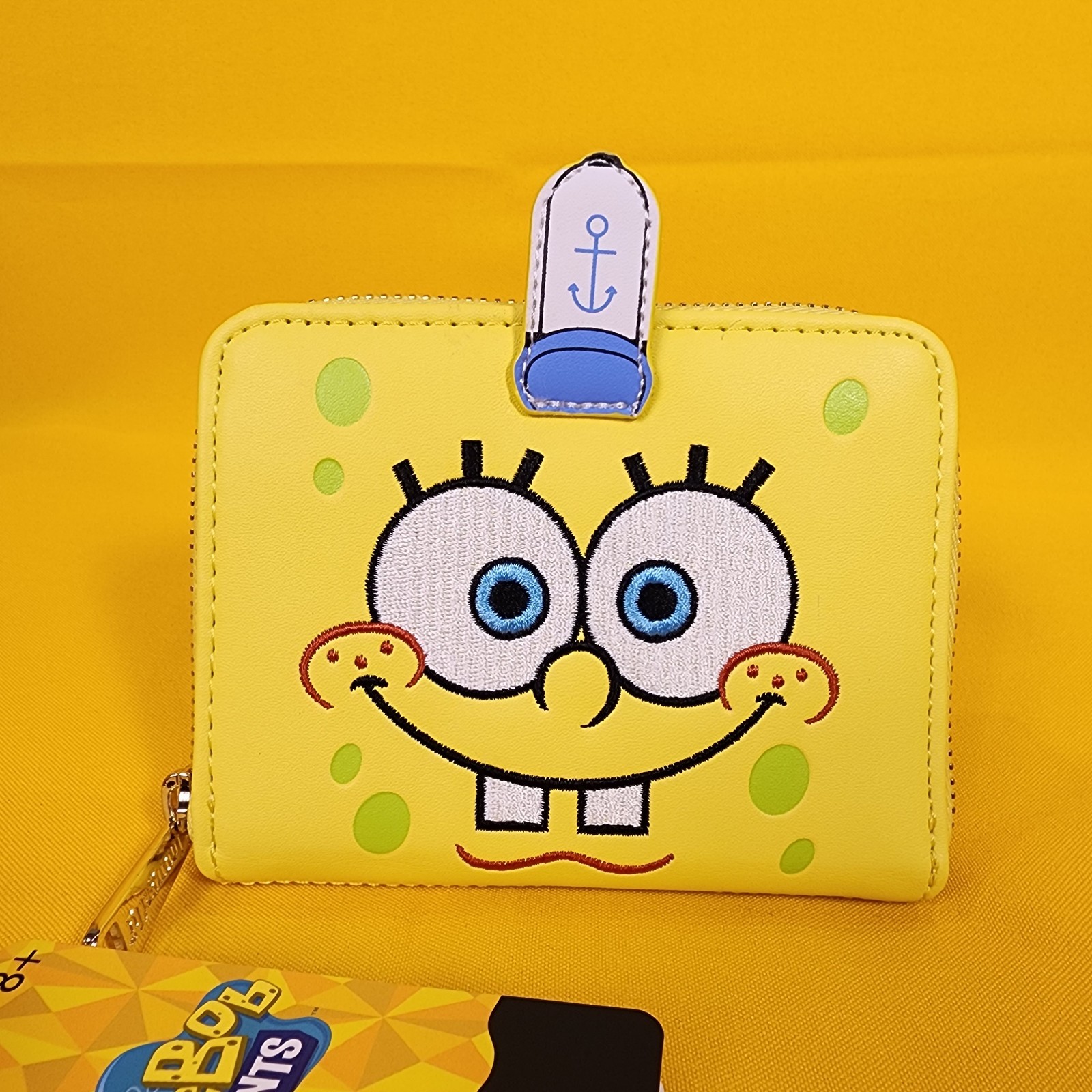 Loungefly Spongebob Squarepants Cosplay 25th Anniversary Zip Around Wallet NEW