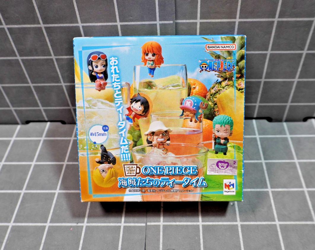 1 pcs MegaHouse Ochatomo ONE PIECE Pirates' Tea Time Mini Figure Blind Box
