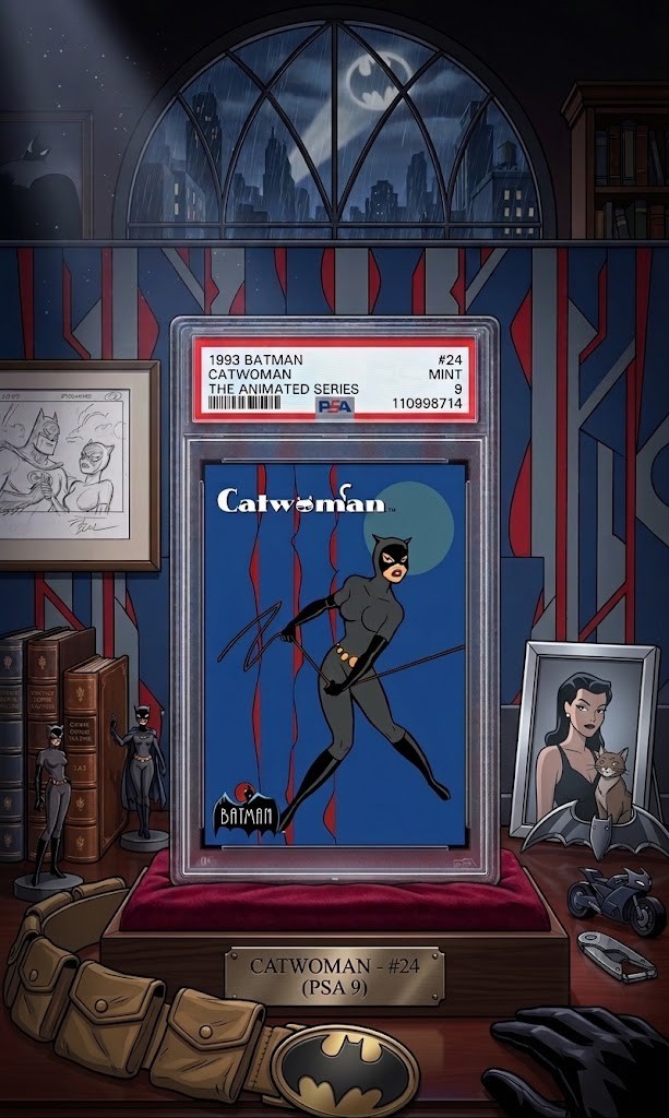 PSA 9 1993 Topps Batman the Animated Series #24 Catwoman