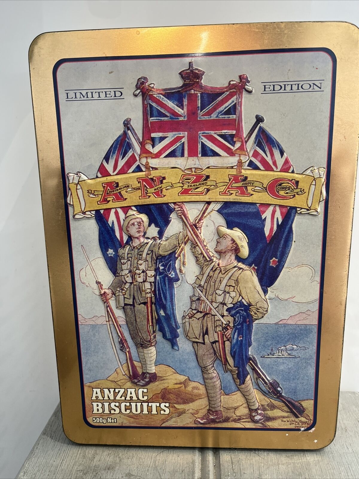 Anzac Vintage Limited Edition Empty Collectable Tin Container