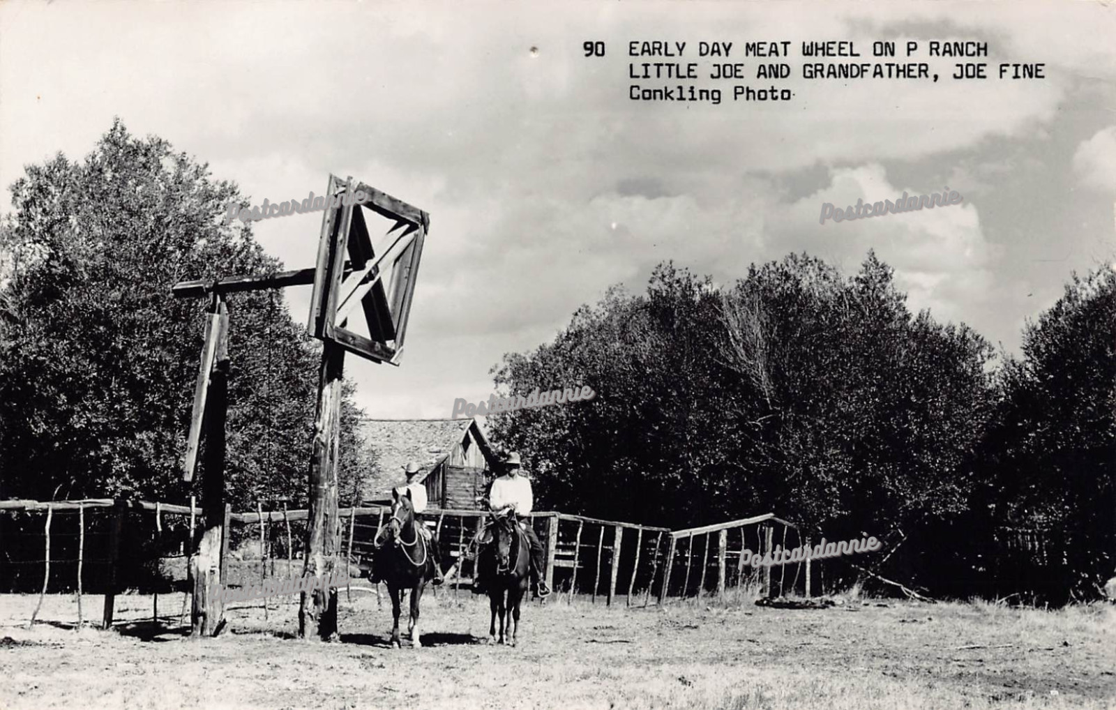 RPPC Frenchglen OR Oregon Peter French Cattle Ranch Farm Photo Vtg Postcard C27