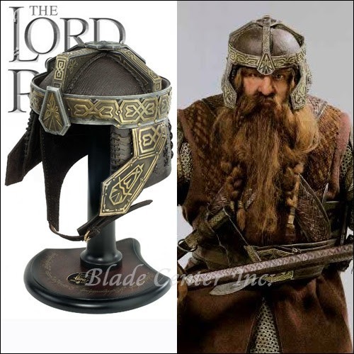 LOR Gimli Helmet Trilogy Armor Helmet With Free Stand