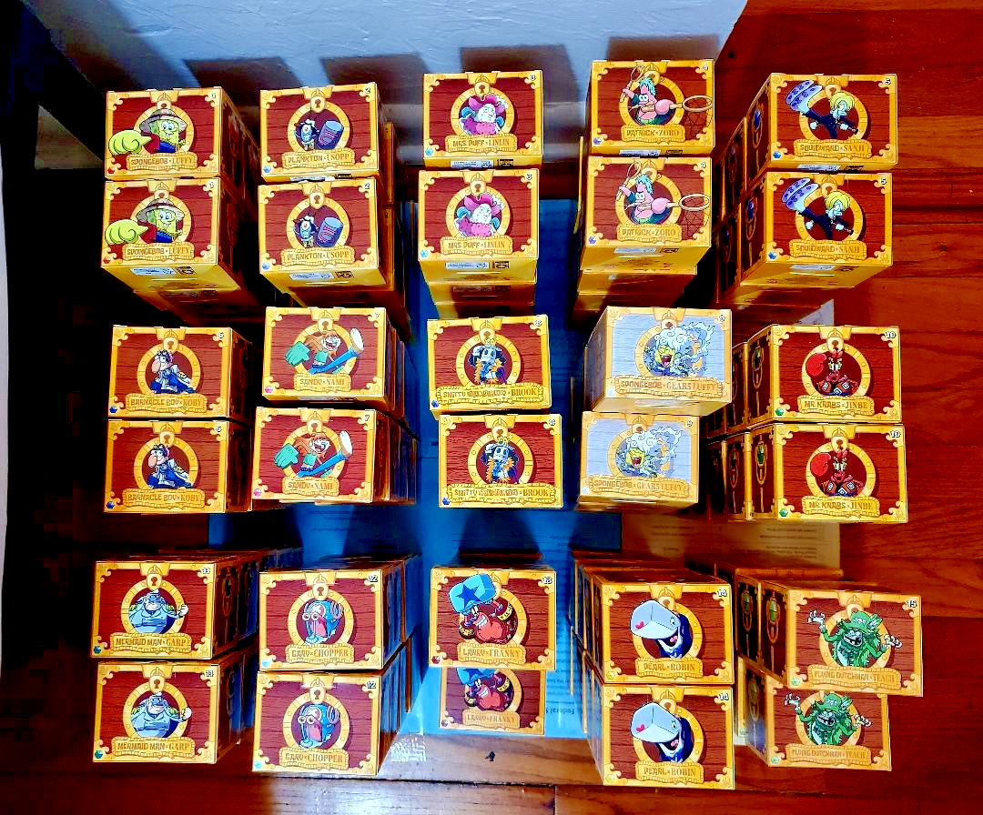 *SALE* 2026 McDonald's SPONGEBOB x ONE PIECE Happy Meal 15 Toy COMPLETE SET NEW