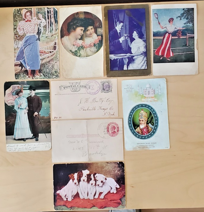 12 Miscellaneous ATQ Postcards, 1880 to 1946, and More - ROSS16 