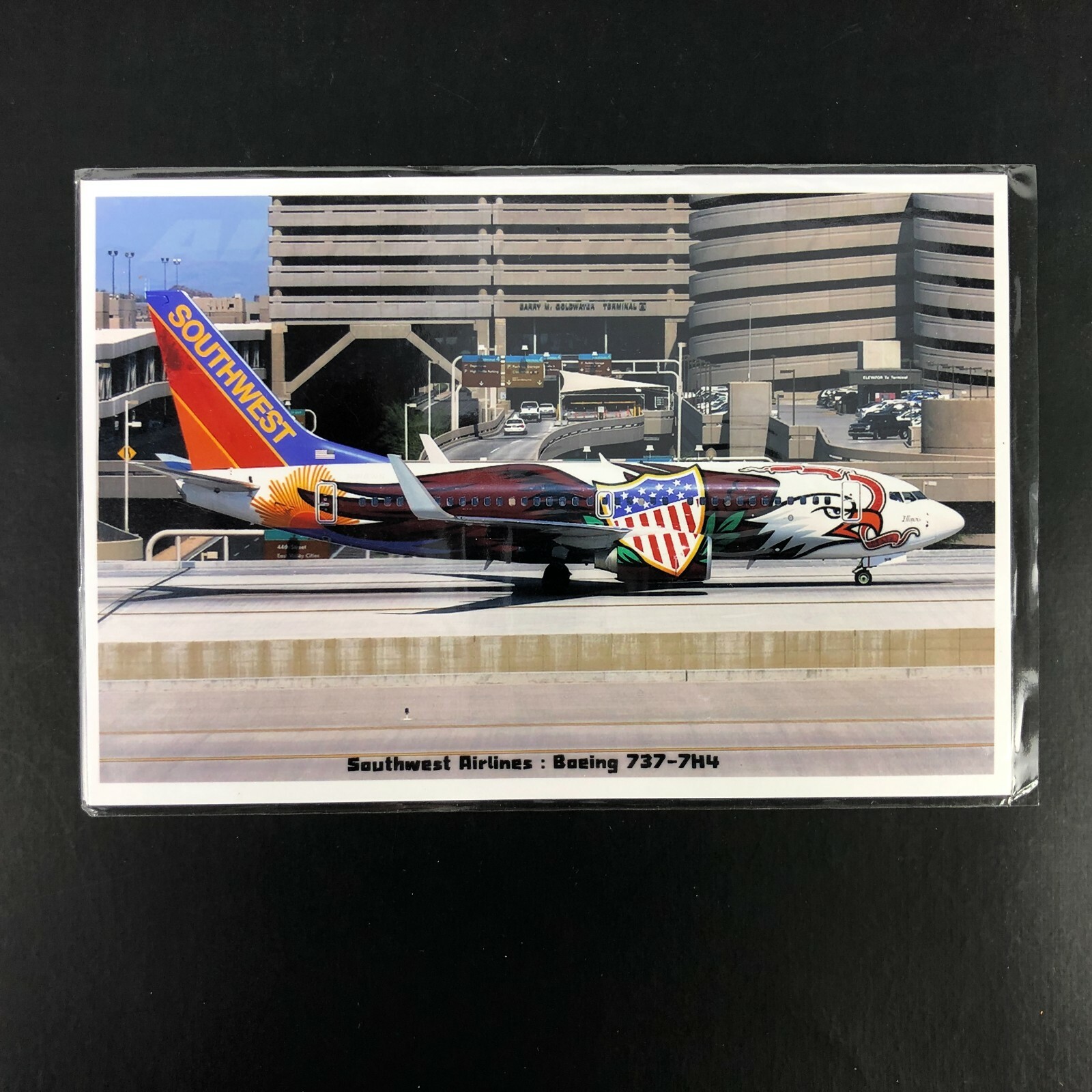 SCARCE Illinois One aircraft Postcard SOUTHWEST AIRLINES Boeing 737-7H4 UNPOSTED