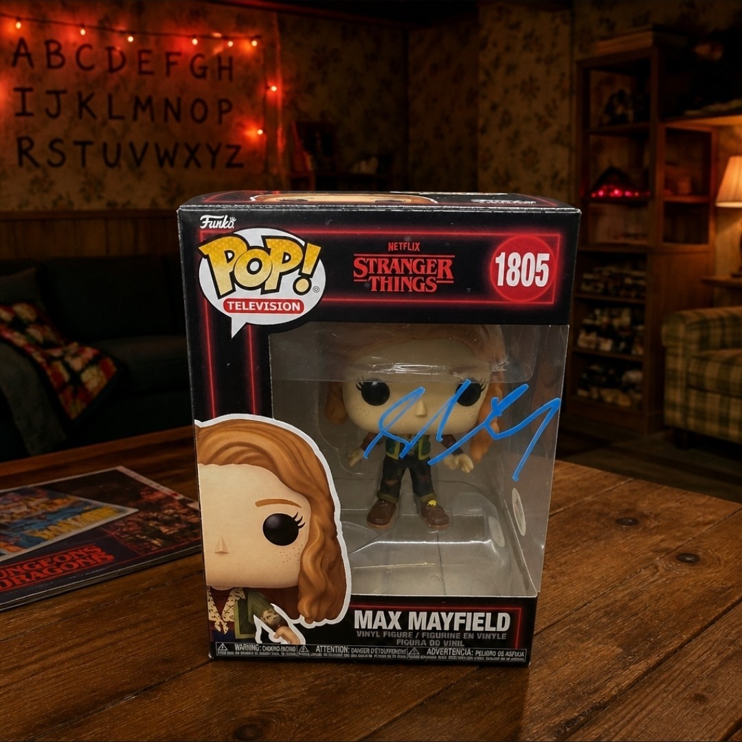 Stranger Things Max Mayfield Funko Pop Autographed by Sadie Sink w/ COA
