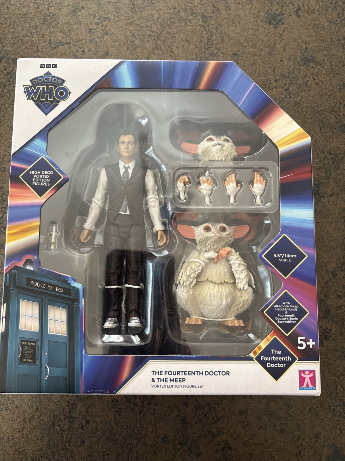 Doctor Who Character Options Fourteenth Doctor & Meep Vortex Edition Figure Set