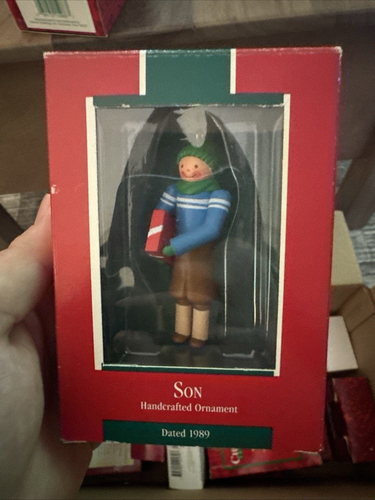 1989 Hallmark Keepsake Handcrafted Christmas Ornament Son