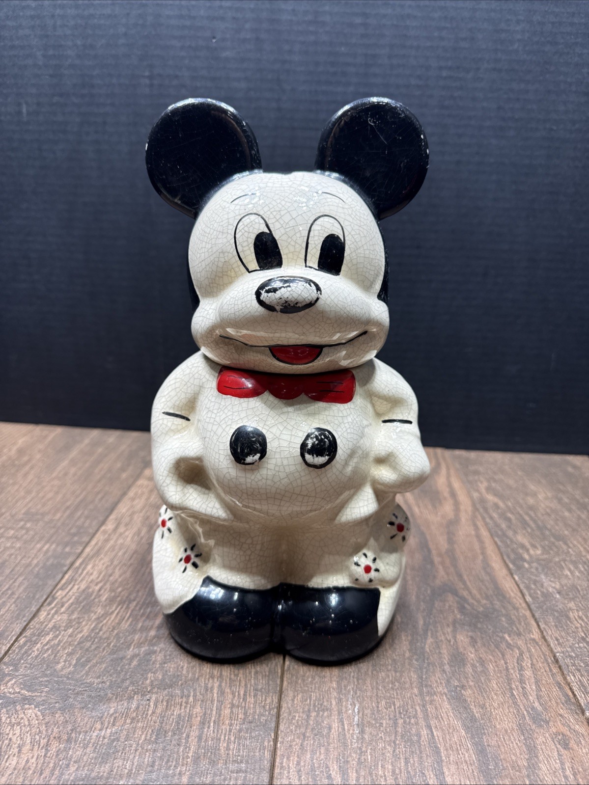 Vintage 1940\'s Walt Disney Turnabout Mickey & Minnie Mouse Cookie Jar