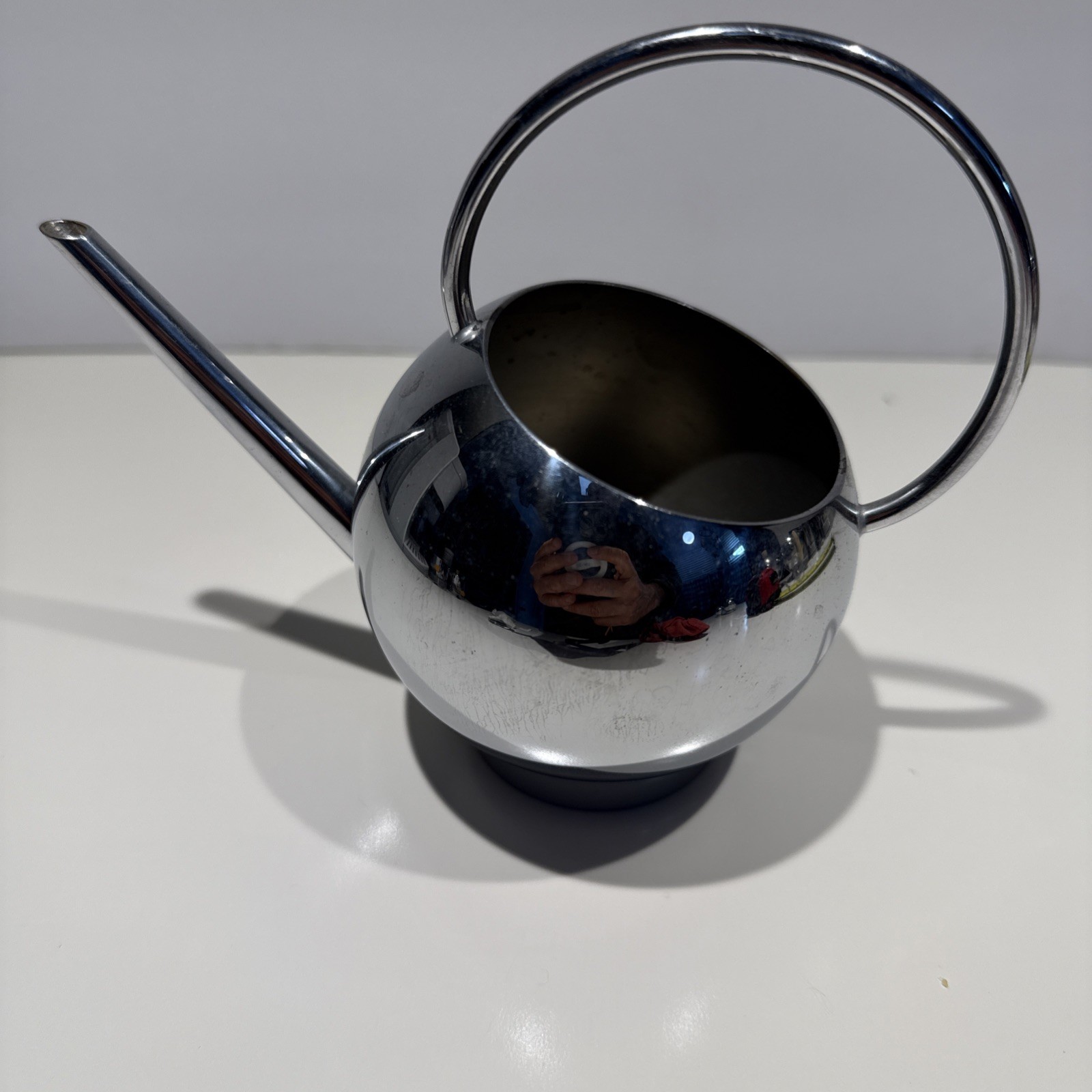 Vintage Chase USA Spherical Chrome Syrup Pitcher 1930's Art Deco Russell Wright