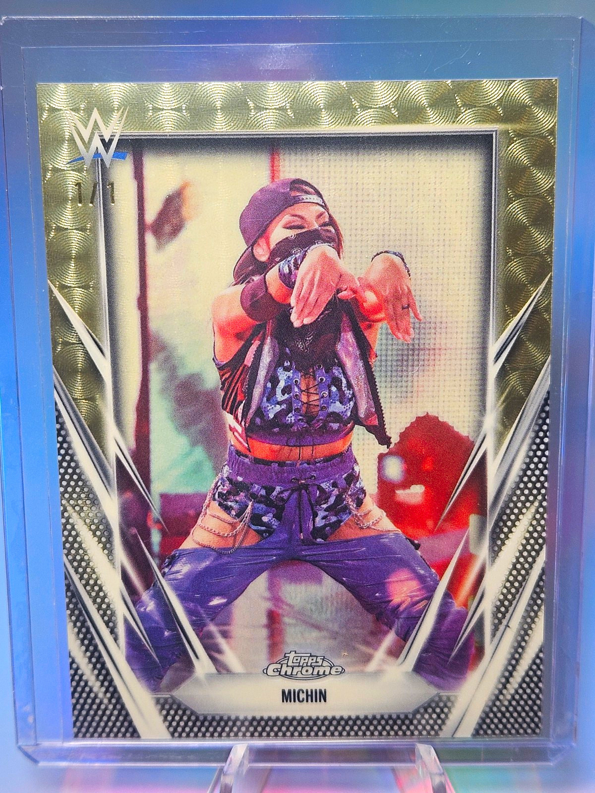 Topps 2026 Topps Chrome WWE #232 Michin Superfractor 1/1 Trading Card