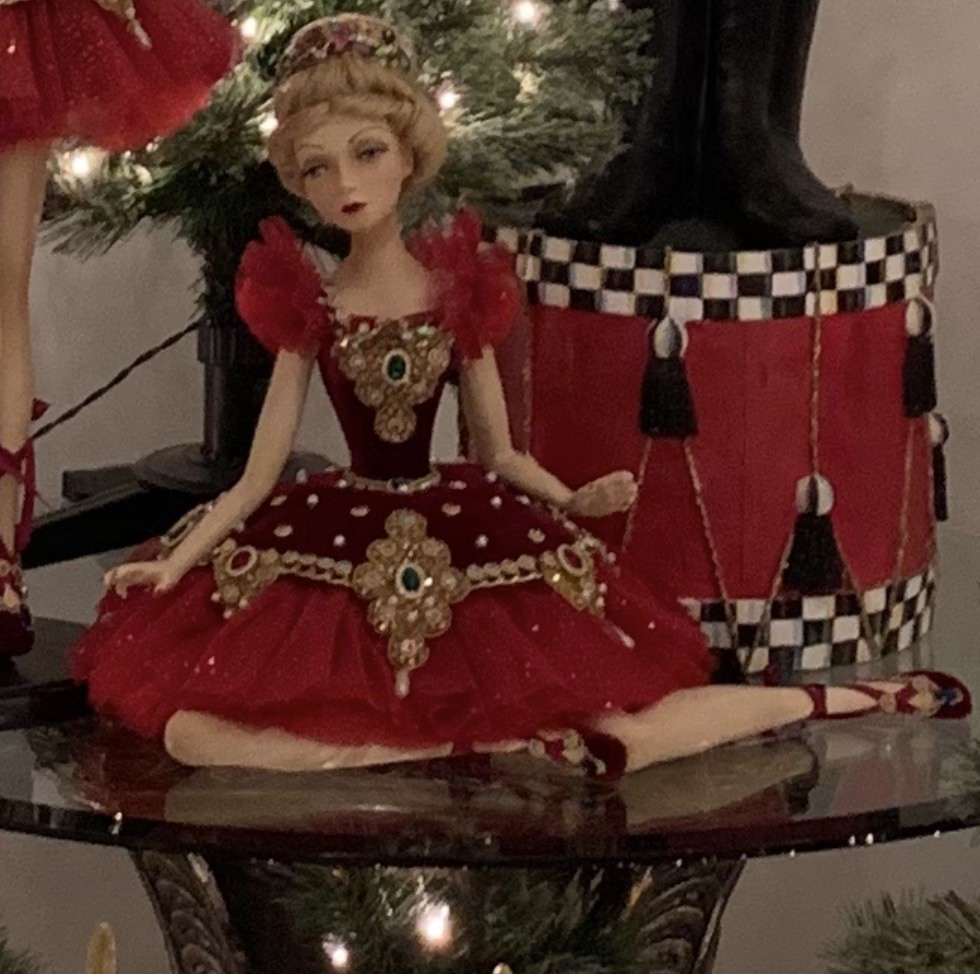 Katherine’s Collection Ballerina Doll Red Dress Red Shoes