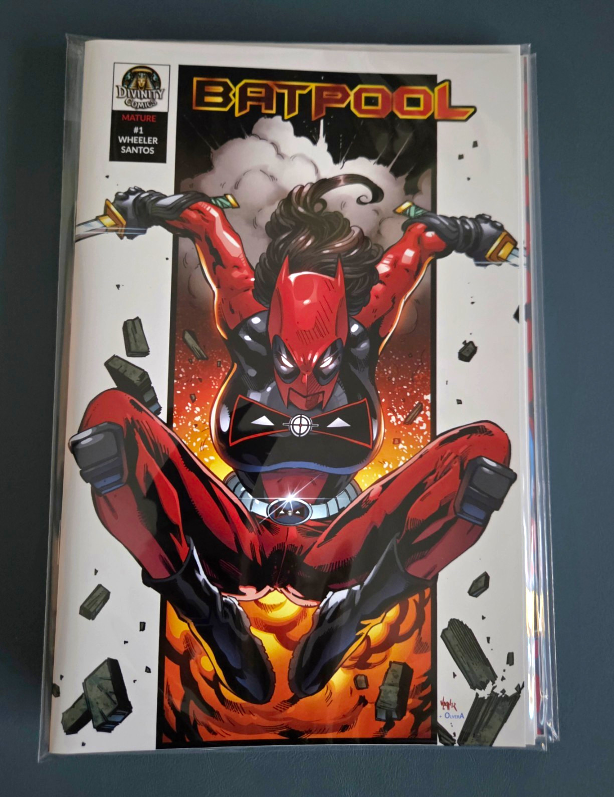Divinity Comics Batpool #1 Single Issue Comic Book Wheeler & Santos Color Mature