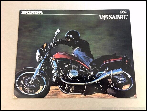 1982 Honda V45 Sabre Motorcycle Bike Original Sales Brochure Catalog