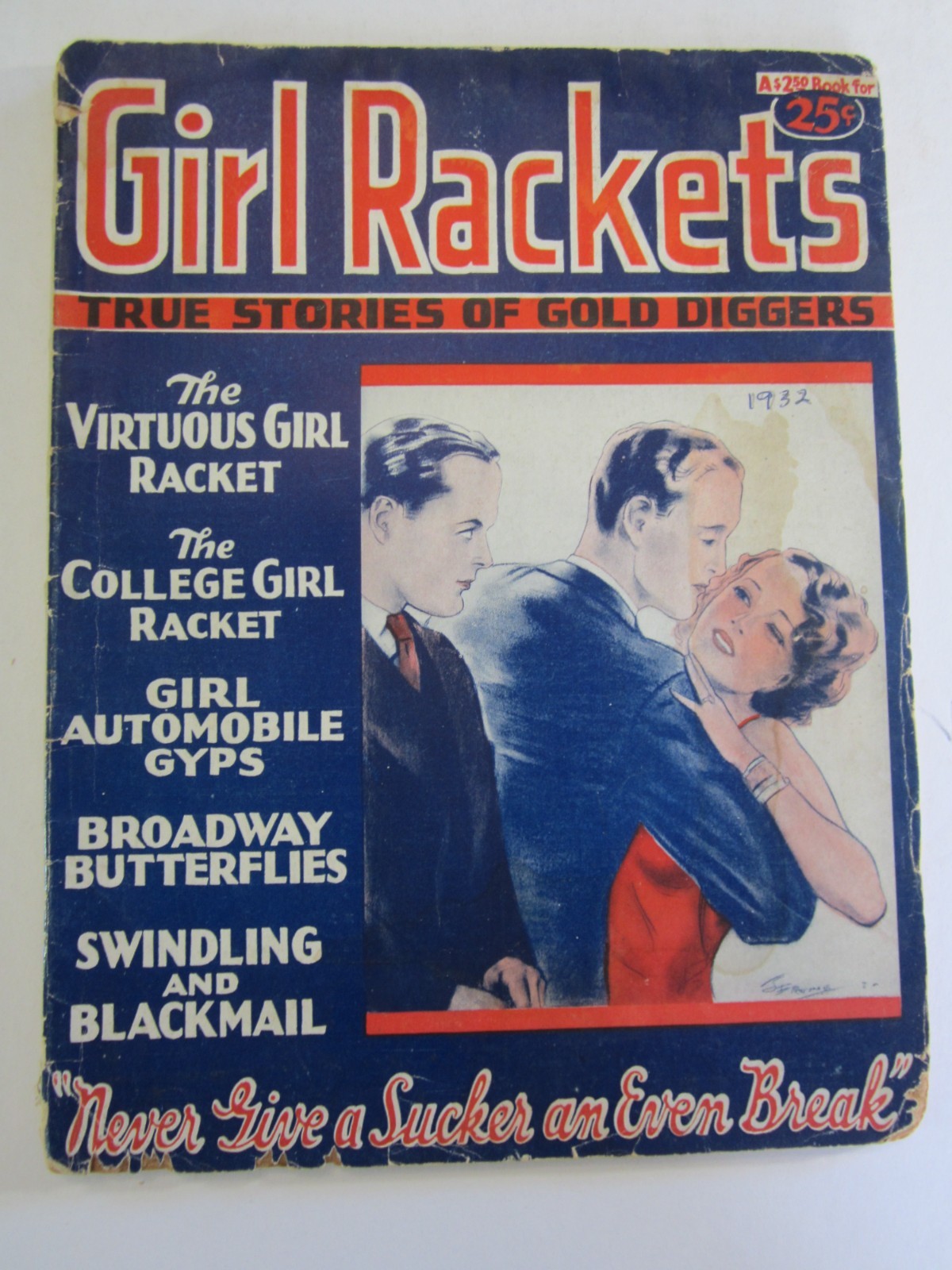 Girl Rackets July 1932 GD (Standard) Bedsheet - 1st Issue & only issue - Rare
