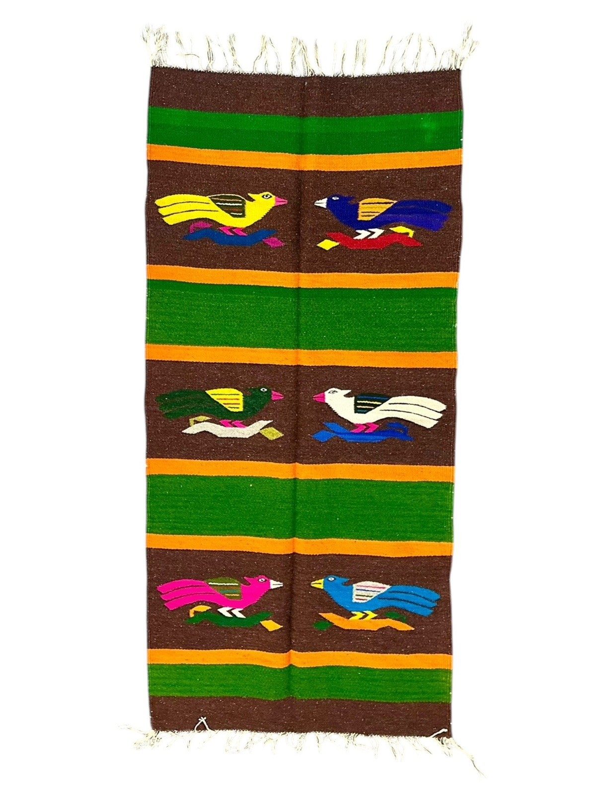 1950’s  Zapotec Style wool Rug runner From Mexico 26\