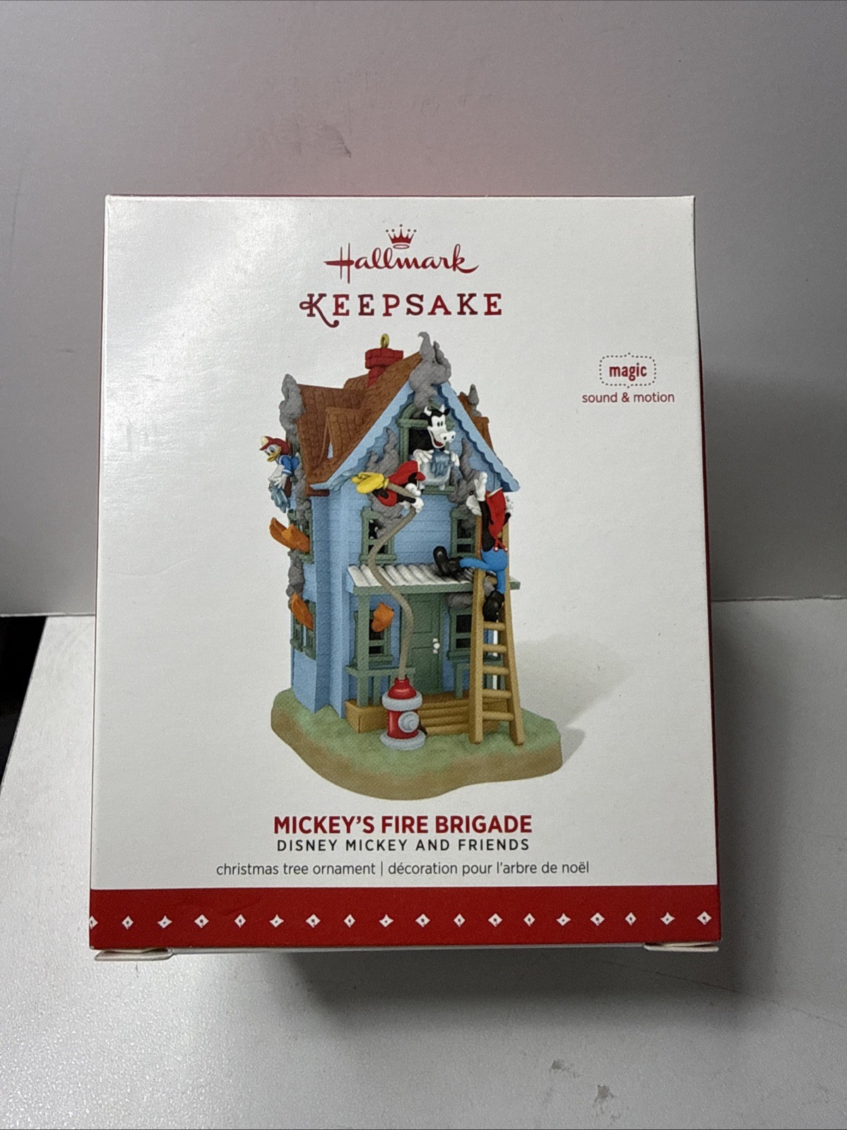 Hallmark Keepsake Disney Mickey\'s Fire Brigade Christmas Ornament 2015