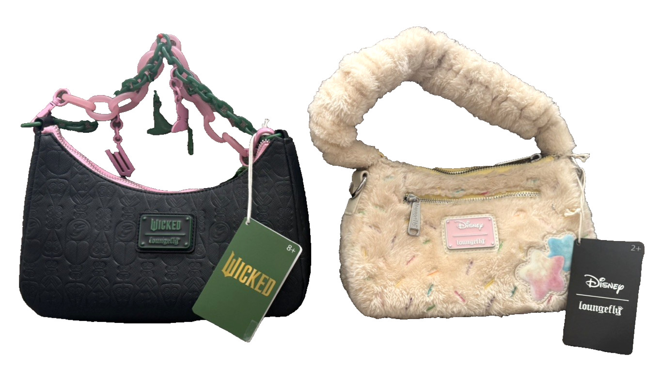 Bundle of 2: Loungefly Children's Crossbody Handbags, 1 each Clauhauser & Wicked