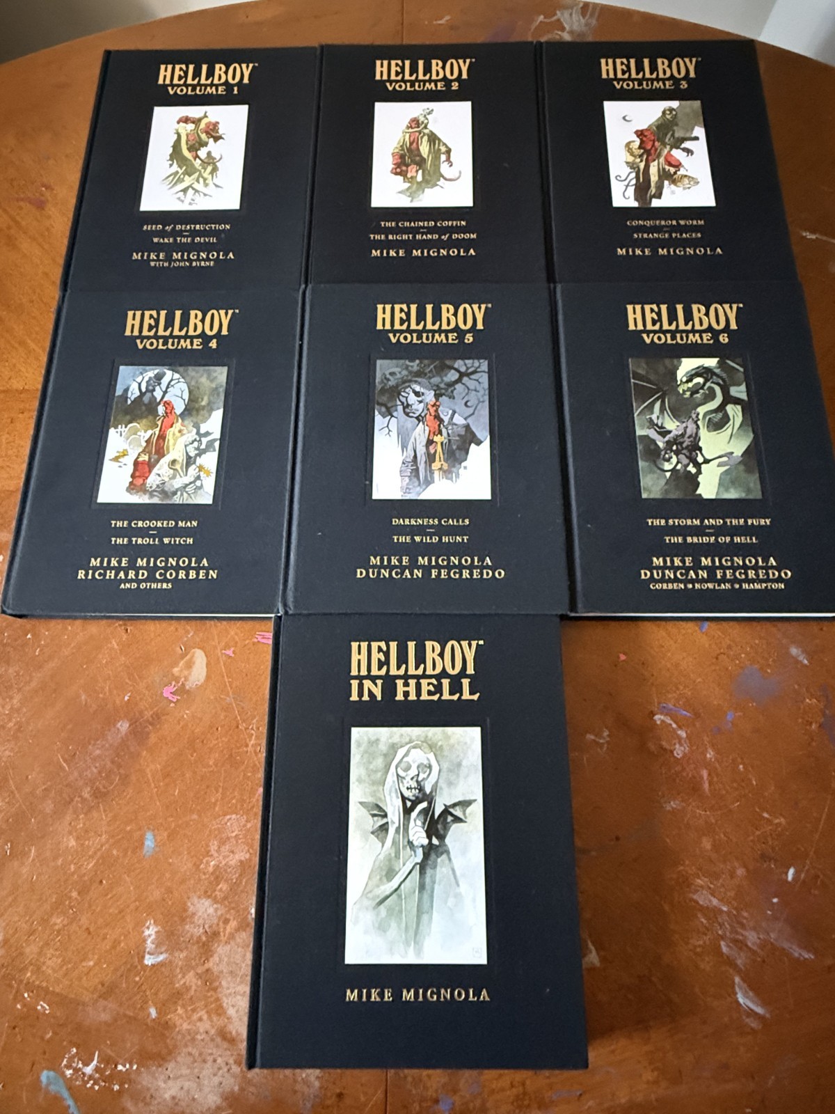 Hellboy Library Edition Vol 1-6 + Hellboy in Hell HC Complete 7 Book Set
