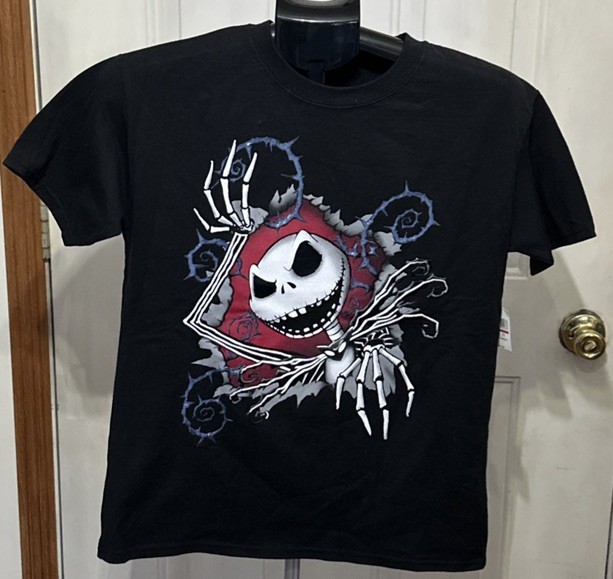 Disneyland Paris Jack Skellington T-Shirt NWT Youth Large