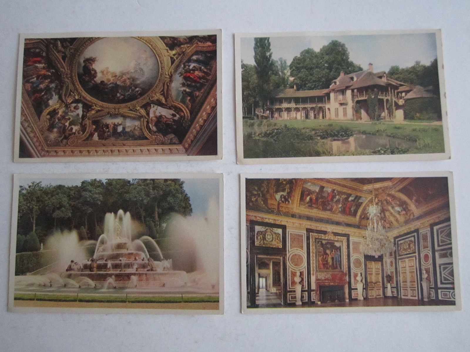 (12) 1940'S RF CHATEAU DE VERSAILLES POST CARDS - UNUSED - SEE PICS - OFC-B