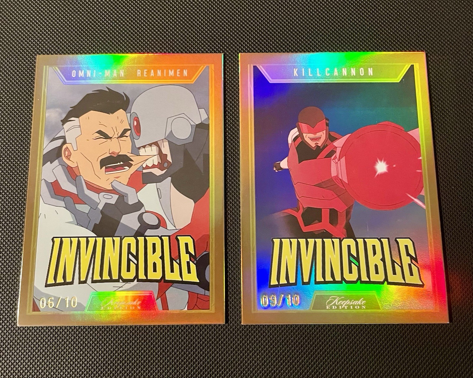 2025 Keepsake Invincible Gold Foil /10 Card Lot
