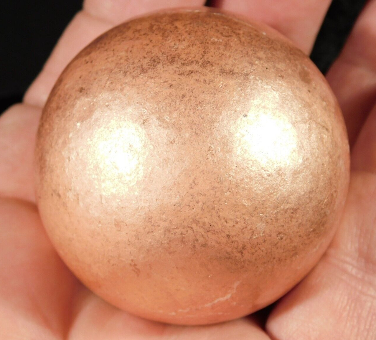 BIG Super Heavy Solid COPPER SPHERE From Michigan 587gr