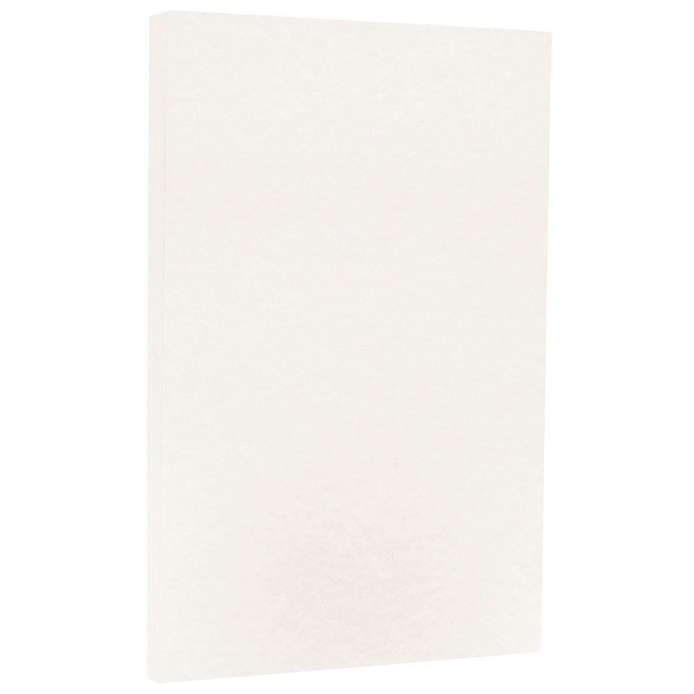 JAM Paper Legal Parchment 65lb Cardstock 8.5 x 14 White 50 Sheets