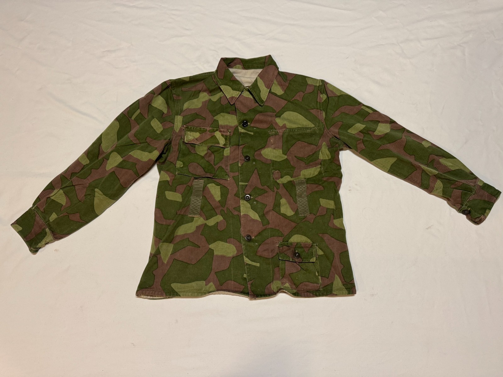 Vintage 1963 Finnish Army M62 Reversible Camo Field Jacket Size 52 Finland