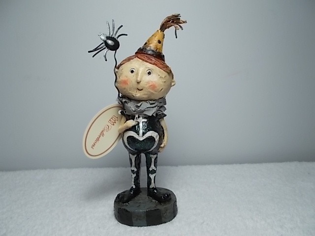 TII Collections Halloween Boy In Skeleton Costume Folk Art Figurine Statue