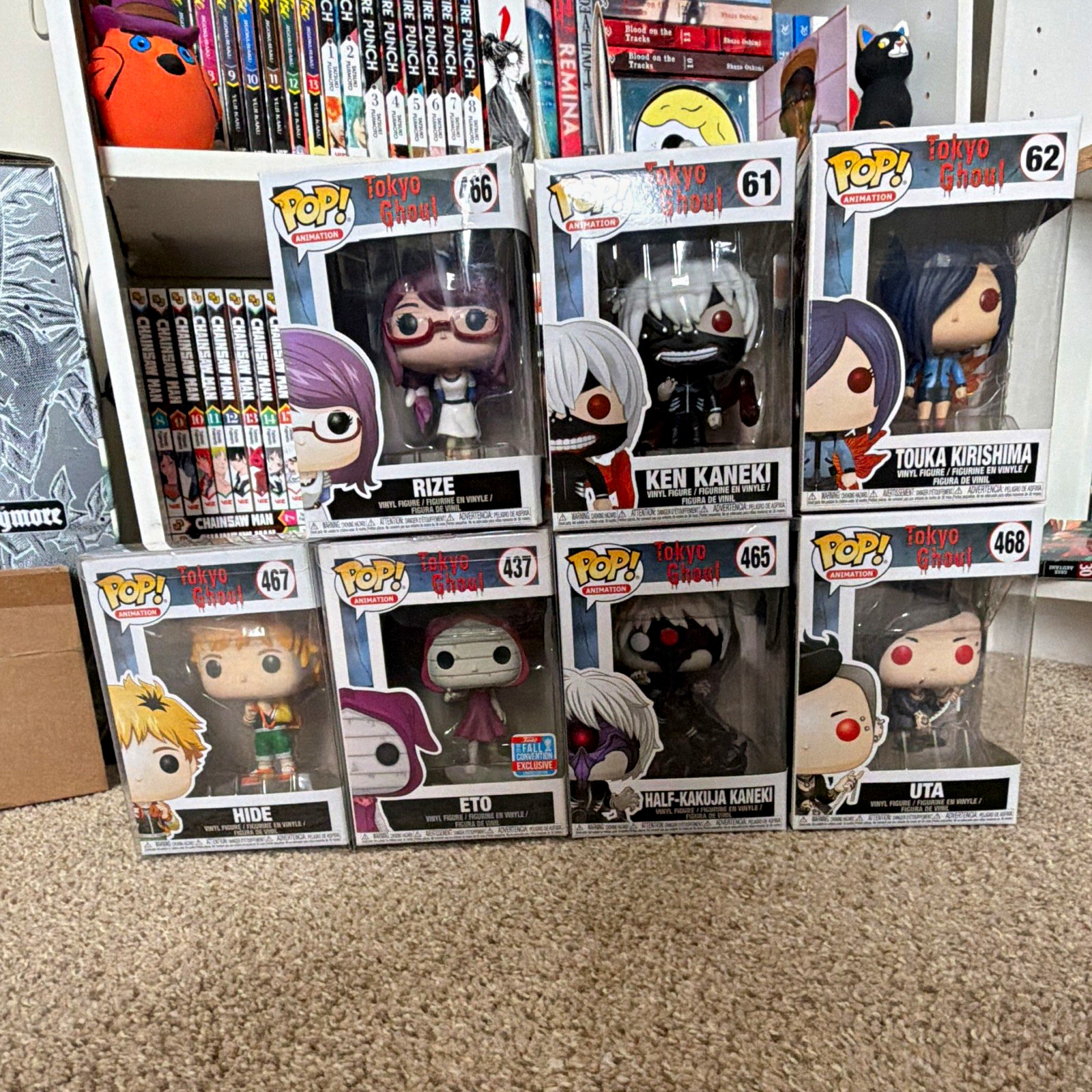 Funko POP Tokyo Ghoul Vinyl Figure Lot 7 Pack Rize Ken Kaneki Touka Hide Eto