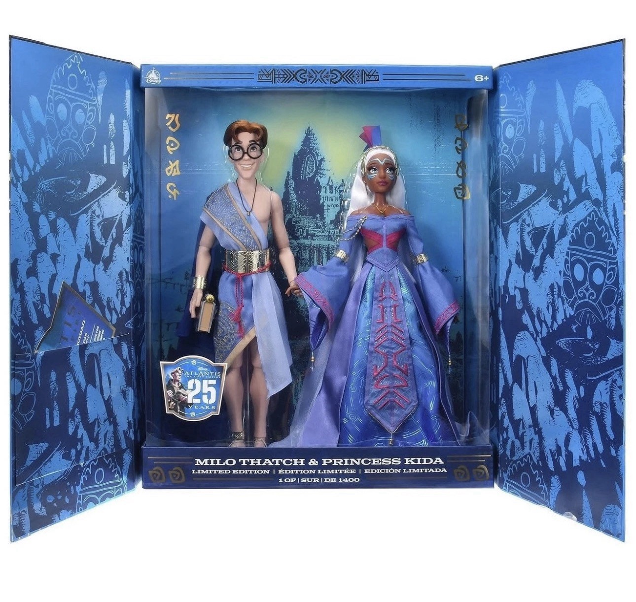 New Disney D23 2026 Atlantis: Milo And Kida 17in Limited Edition Doll Set