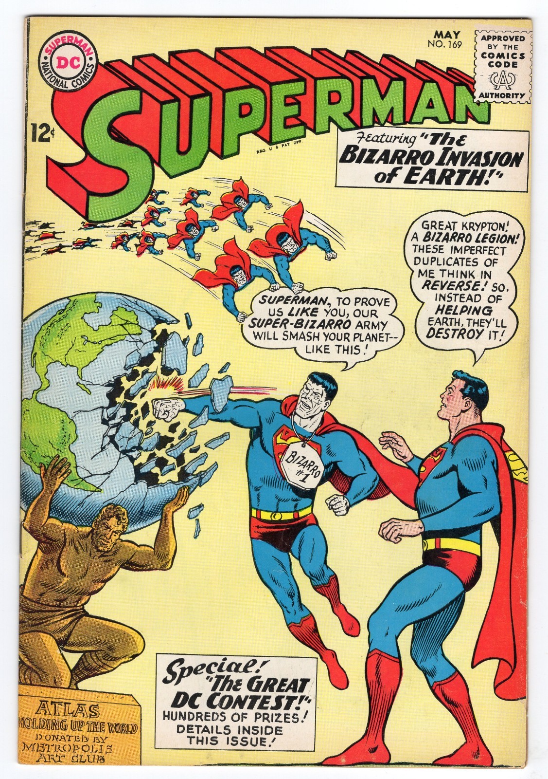 Superman 169 1964 DC Comics F- 5.5 Lois Lane Mr. Mxyzptlk Bizarro